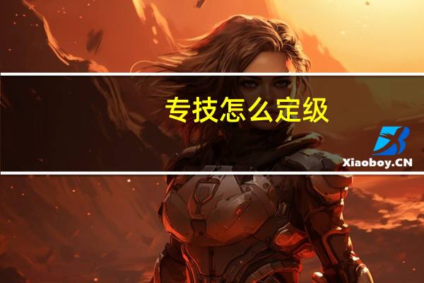专技怎么定级