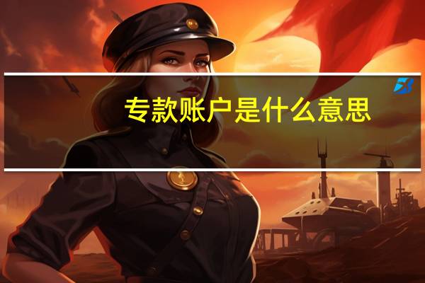 专款账户是什么意思
