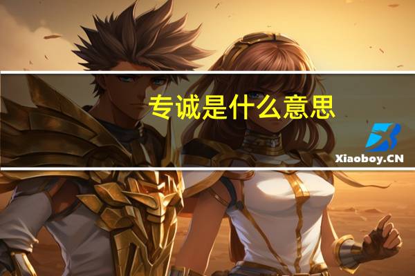 专诚是什么意思