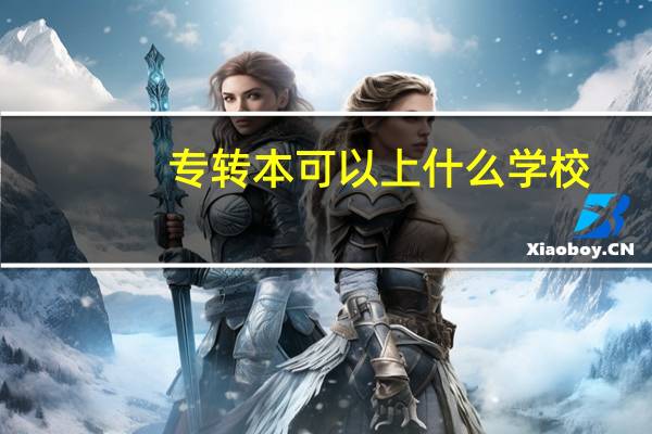 专转本可以上什么学校