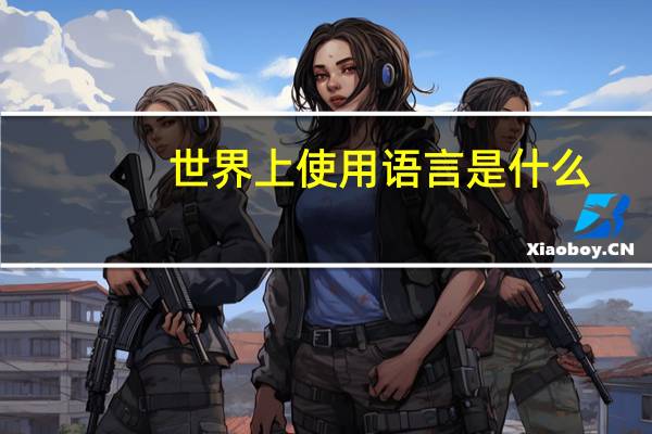 世界上使用语言是什么