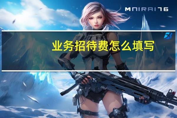 业务招待费怎么填写