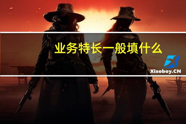 业务特长一般填什么