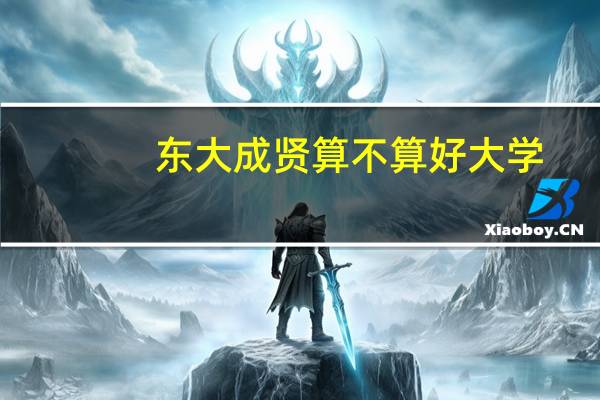 东大成贤算不算好大学
