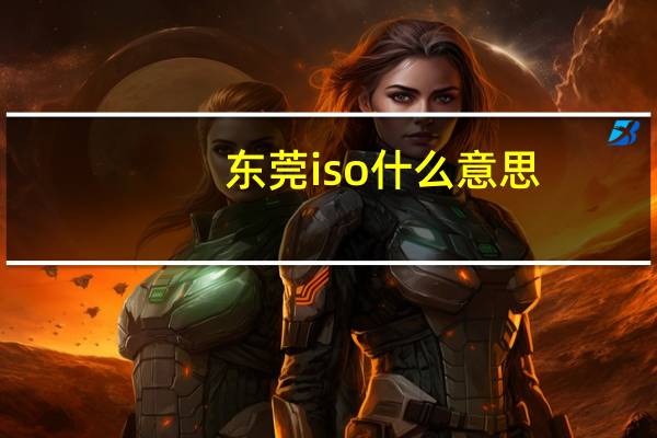 东莞iso什么意思