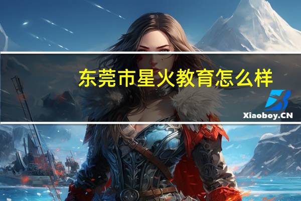 东莞市星火教育怎么样？