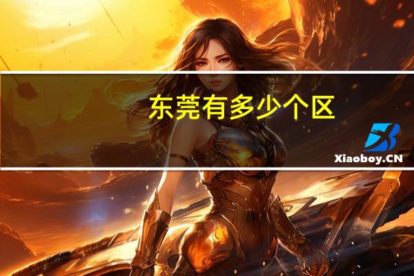 东莞有多少个区