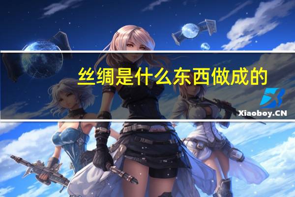丝绸是什么东西做成的