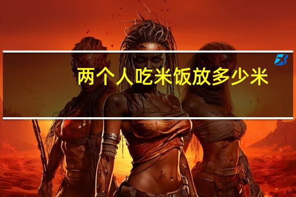 两个人吃米饭放多少米