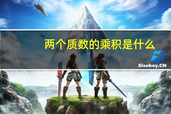 两个质数的乘积是什么