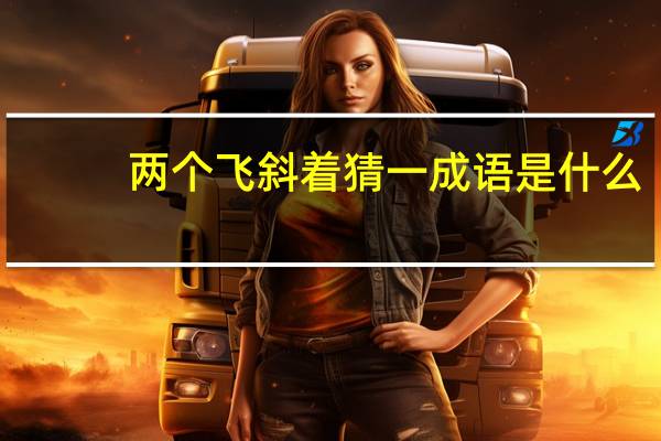 两个飞斜着猜一成语是什么