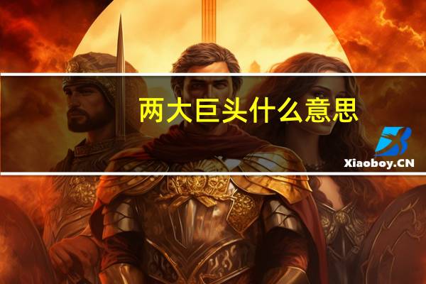 两大巨头什么意思
