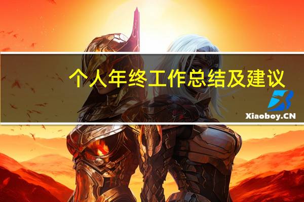 个人年终工作总结及建议