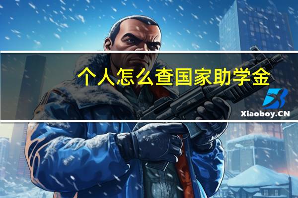 个人怎么查国家助学金