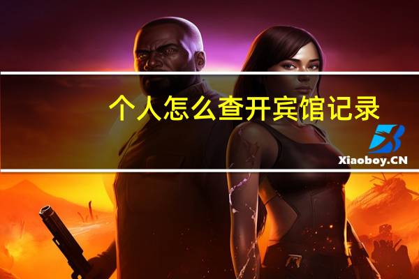 个人怎么查开宾馆记录