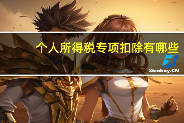 个人所得税专项扣除有哪些