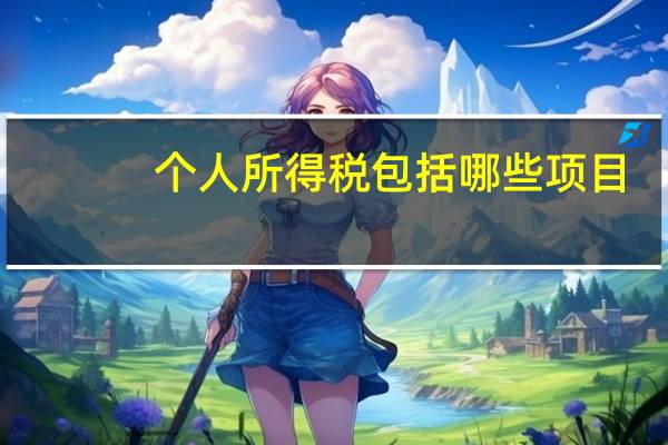 个人所得税包括哪些项目