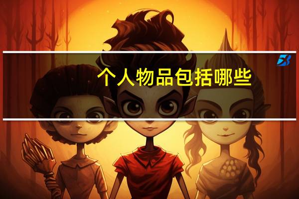 个人物品包括哪些