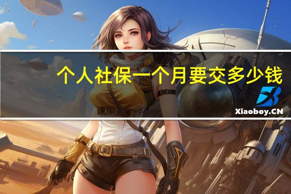 个人社保一个月要交多少钱