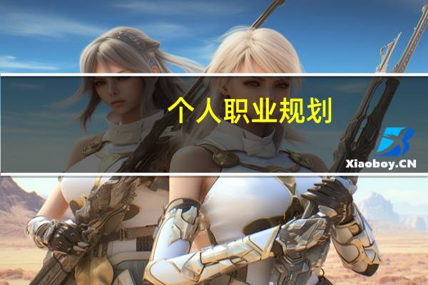 个人职业规划