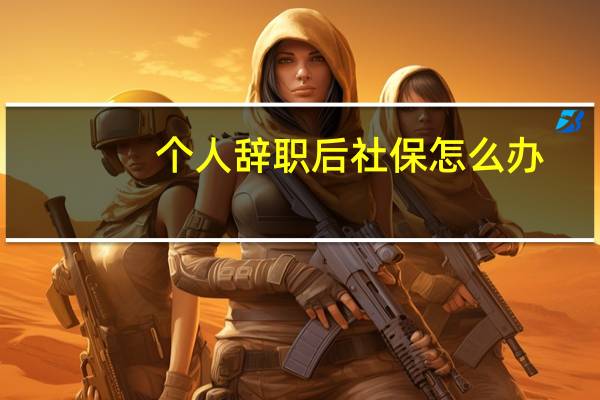 个人辞职后社保怎么办
