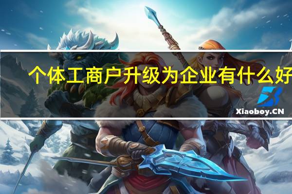 个体工商户升级为企业有什么好处