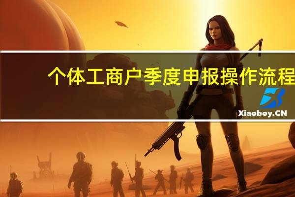 个体工商户季度申报操作流程