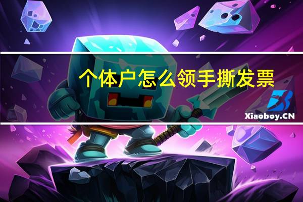 个体户怎么领手撕发票