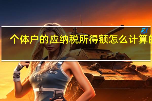 个体户的应纳税所得额怎么计算的呢