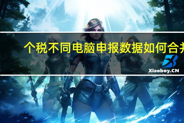 个税不同电脑申报数据如何合并