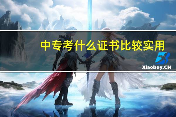 中专考什么证书比较实用