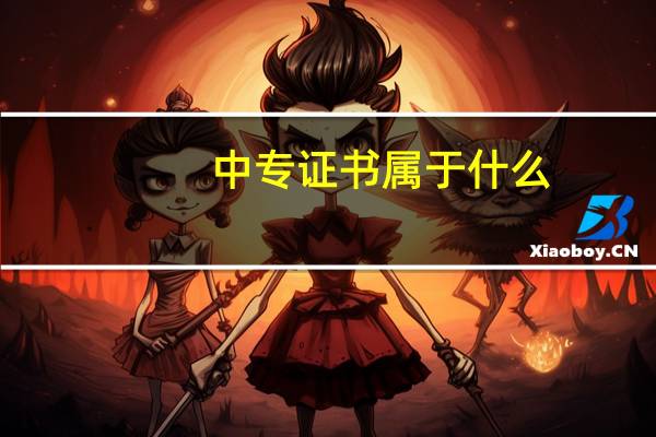 中专证书属于什么