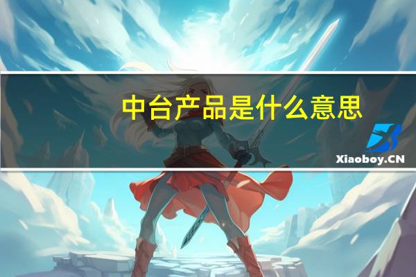 中台产品是什么意思