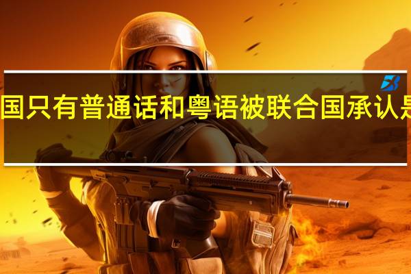 中国只有普通话和粤语被联合国承认是语言吗
