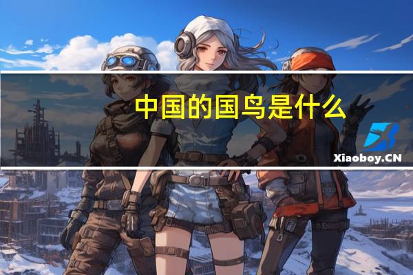 中国的国鸟是什么