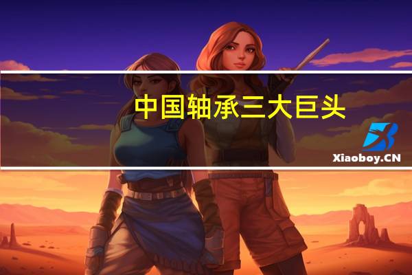 中国轴承三大巨头