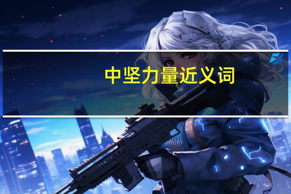 中坚力量近义词