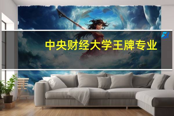中央财经大学王牌专业
