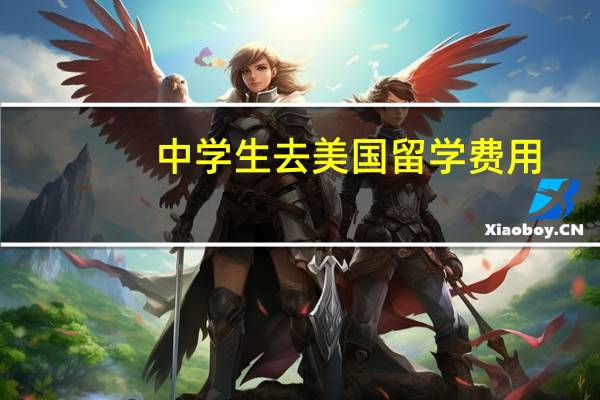 中学生去美国留学费用