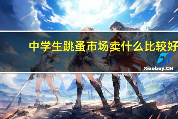 中学生跳蚤市场卖什么比较好