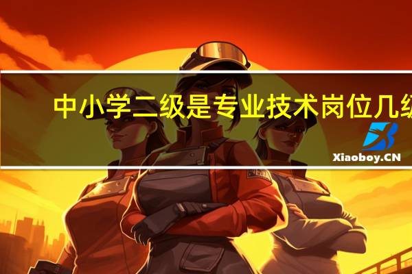 中小学二级是专业技术岗位几级
