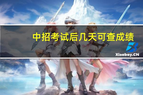 中招考试后几天可查成绩