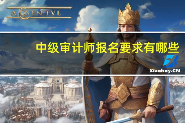 中级审计师报名要求有哪些