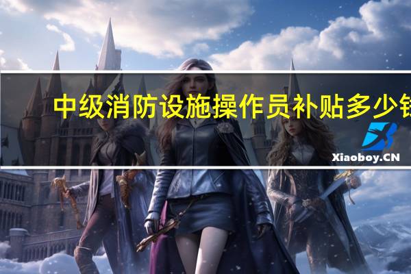 中级消防设施操作员补贴多少钱