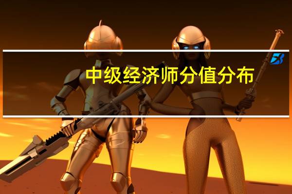 中级经济师分值分布