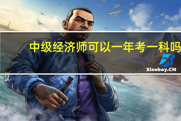 中级经济师可以一年考一科吗