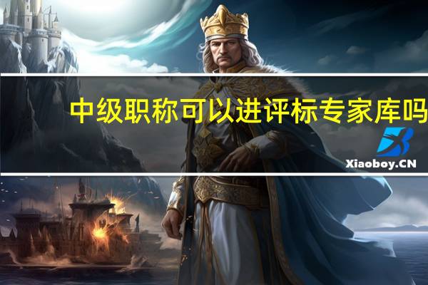 中级职称可以进评标专家库吗