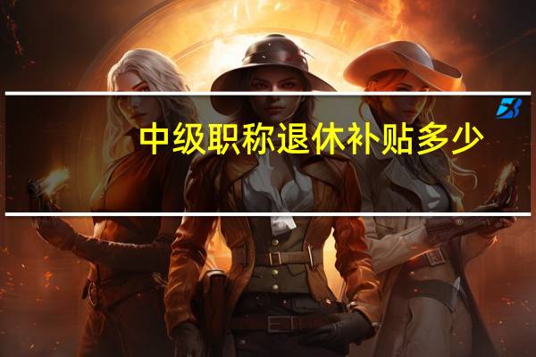 中级职称退休补贴多少