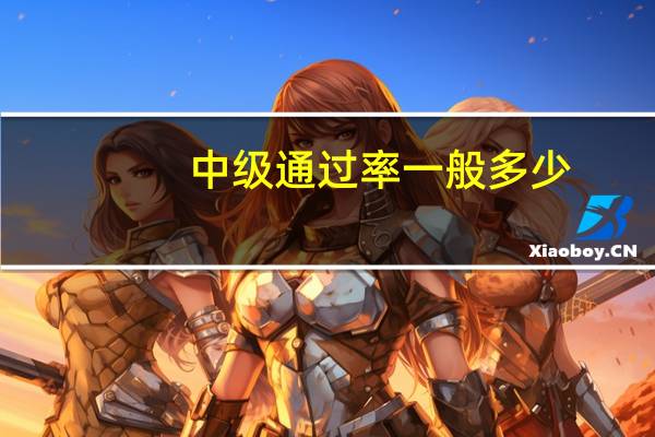 中级通过率一般多少