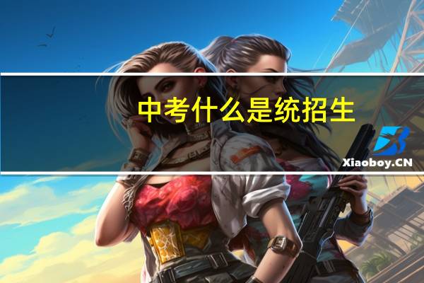 中考什么是统招生
